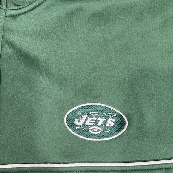 REEBOK NFL NY JETS Men’s Green Collared Zip Up  Team Apparel Sz 2XL - Picture 13 of 14